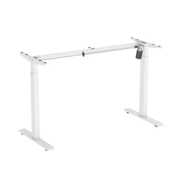 LogiLink Electrically adjustable sit-stand desk frame, 1 motor, 710-1190 mm, white