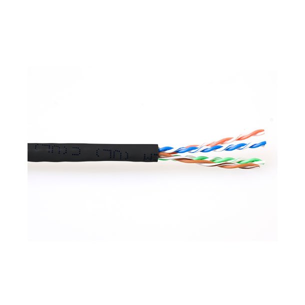 ACT CAT6 U/UTP stranded patch black 305 m