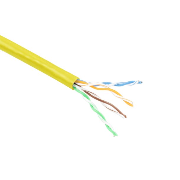 ACT CAT6 U/UTP stranded patch yellow 100 m