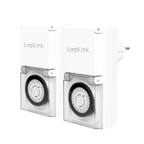 Mechanical time switch, 2pcs., IP44, outdoor