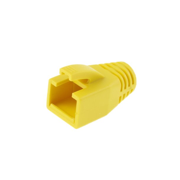 ACT RJ45 yellow boot for 7.0 mm cable