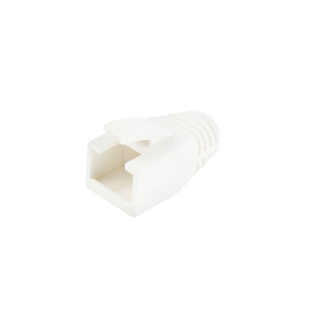 ACT RJ45 white boot for 8.0 mm cable