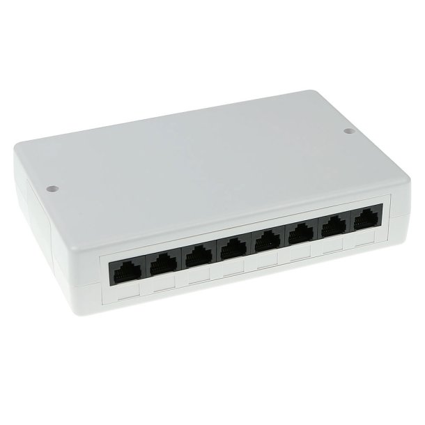 ACT Surface mounted box unshielded 8 ports CAT5E