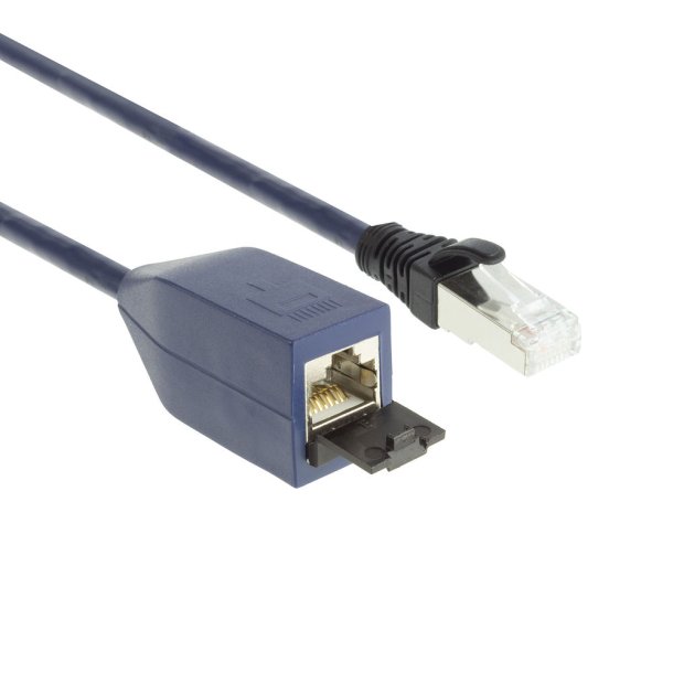 ACT Blue 2 meters LSZH SFTP CAT6A MPTL extension cable snagless with RJ45 connectors