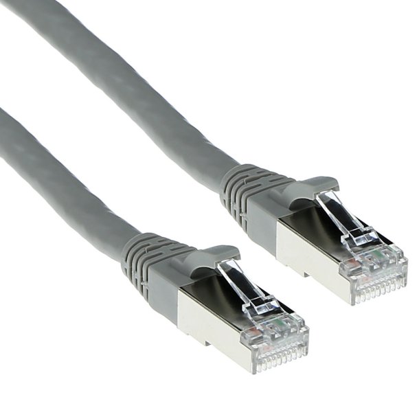 ACT Grey 2 meter SFTP CAT6A patch cable snagless with RJ45 connectors