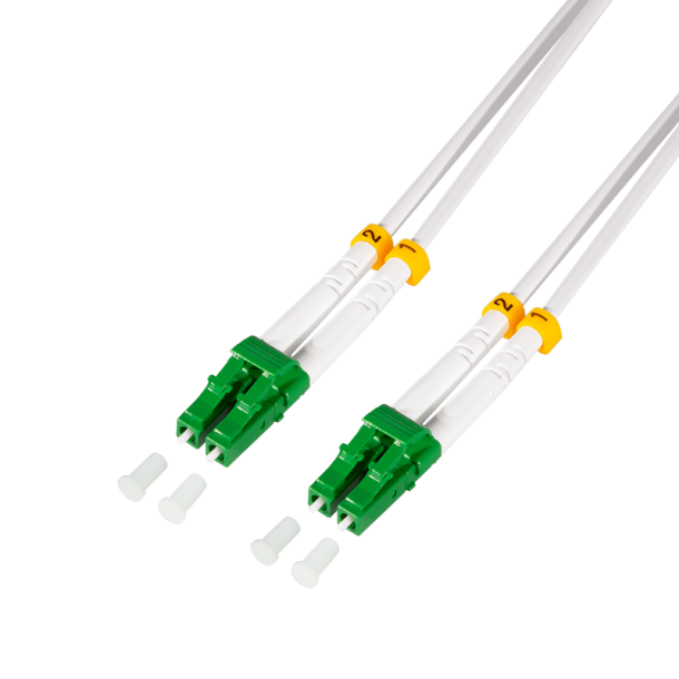 LogiLink Steel armored fiber patch cable OS2, Duplex LC/APC - LC/APC, 1.0 m