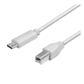 USB 2.0 connection cable, USB-C male to USB-B male, 2m