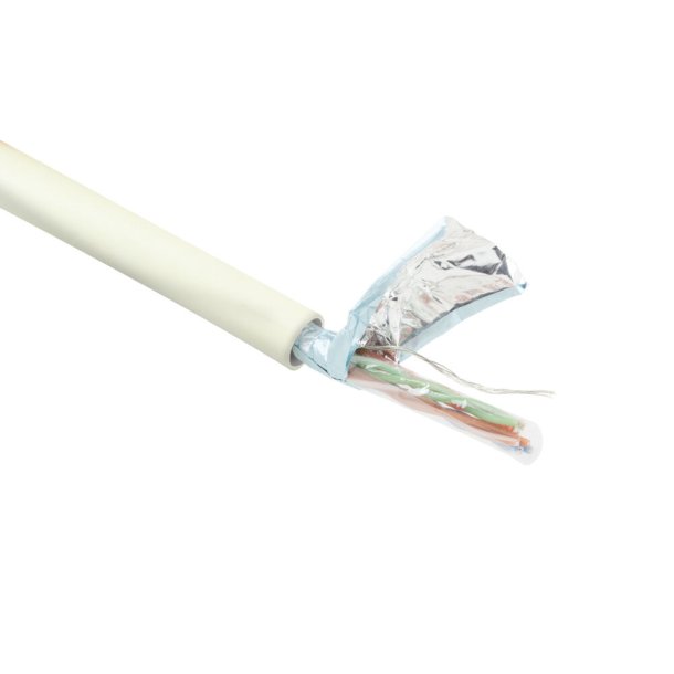 ACT CAT5E F/UTP LSZH stranded patch ivory 100 m