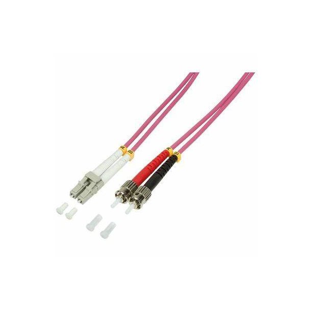 Fiber patch cord OM4 50/125µ LC-ST, 15m