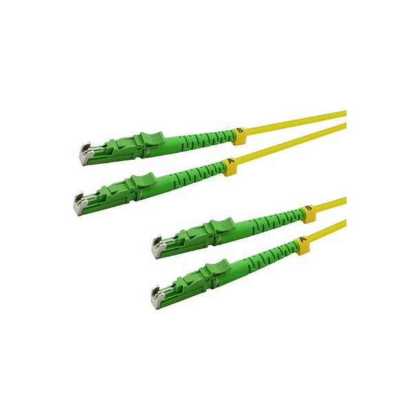 LogiLink Fiber patch cord OS2 9/125µ Duplex LSH-LSH, APC 8°, 0.5m