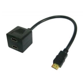 Video Splitter Cable HDMI M to 2 x HDMI F