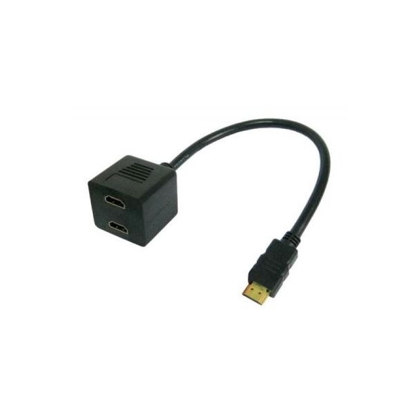 Video Splitter Cable HDMI M to 2 x HDMI F