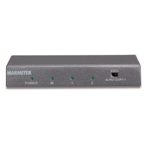 Marmitek HDMI splitter - 1 in / 2 out - 3D - 4K60 (4:4:4) - HDCP 2.2 - metal casing