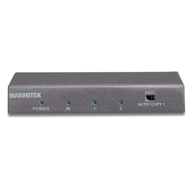 Marmitek HDMI splitter - 1 in / 2 out - 3D - 4K60 (4:4:4) - HDCP 2.2 - metal casing