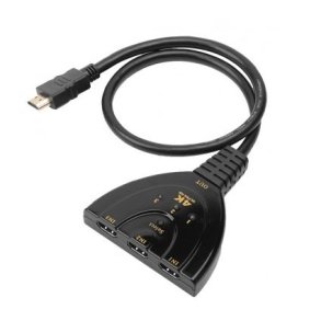 Techly Switch HDMI? 3x1 Pigtail 4K