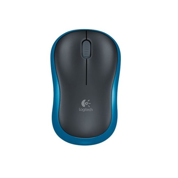 Logitech M185 Trdls Optisk mus 1000 dpi Sort / Bl