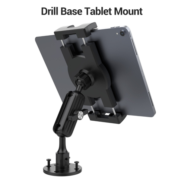 Universal Tablet holder til fast installation i bil, lastbil eller bd - Op til 12,9