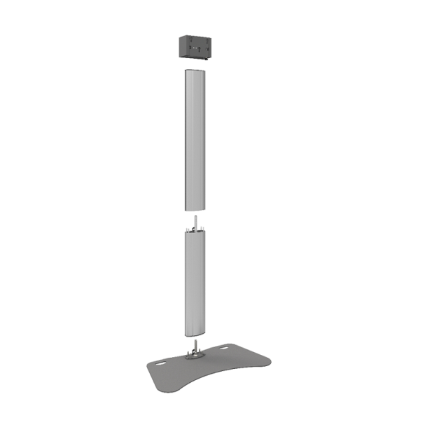 Fully divisible stand 2250mm for flat panels up to 90 inch, 85 kg, single construction