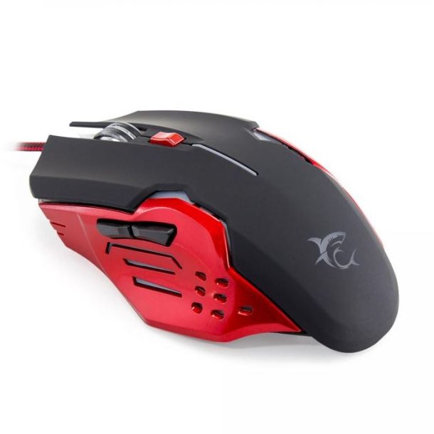 WHITE SHARK MOUSE GM-1803 ATTILA BLACK/SILVER / 3200 DPI