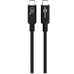 Goobay USB-C - USB-C, USB4, 20 Gbit/s, 5A, 2 M