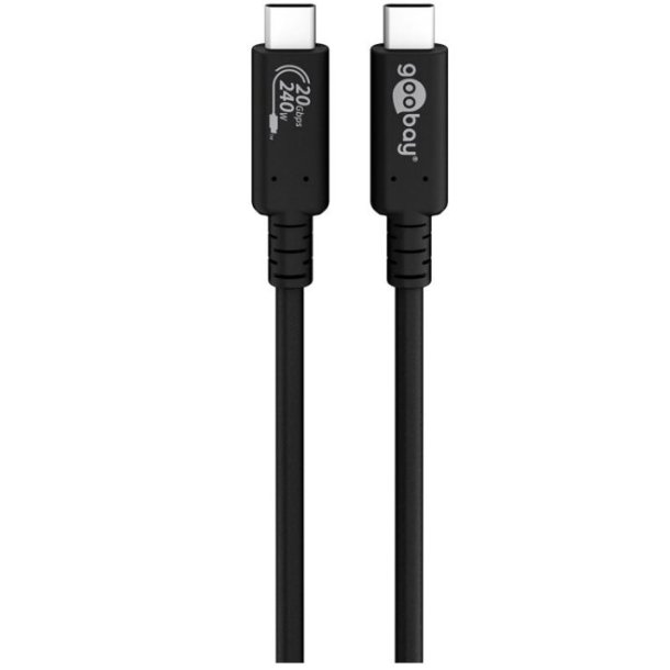 Goobay USB-C - USB-C, USB4, 20 Gbit/s, 5A, 2 M