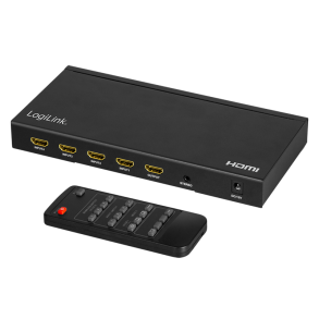 HDMI switch, 4x1-Port, multiviewer, 4K/30 Hz, scaler, seamless, RC