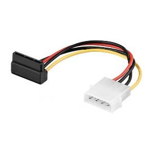Internt kabel - Molex Han til SATA Hun - 13 cm