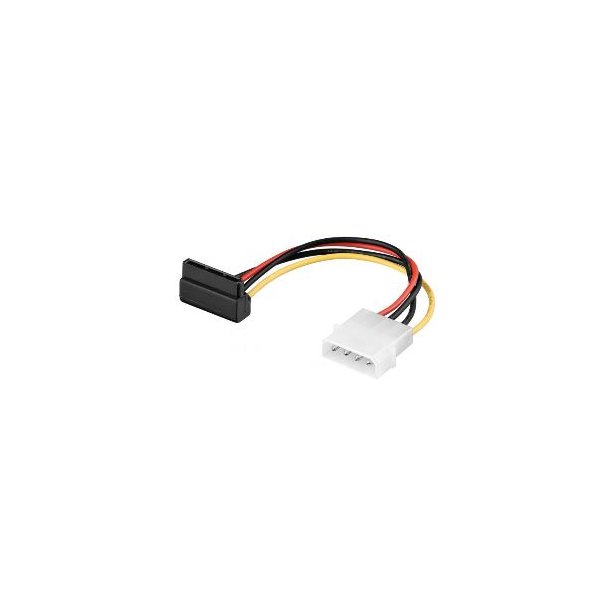 Internt kabel - Molex Han til SATA Hun - 13 cm