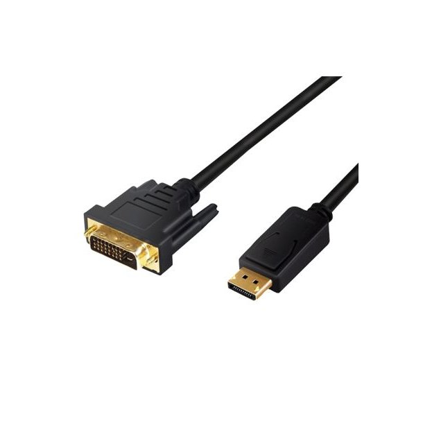 DISPLAYPORT TIL DVI  HAN/HAN   2,0 M