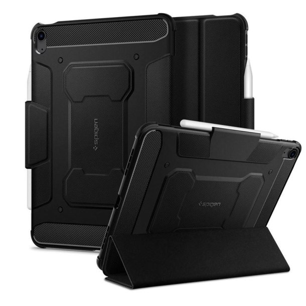 IPAD AIR (2020) SPIGEN RUGGED ARMOR PRO COVER M. APPLE PENCIL HOLDER - SORT