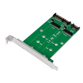 2x SATA to 2x M.2 SATA SSD Adapter