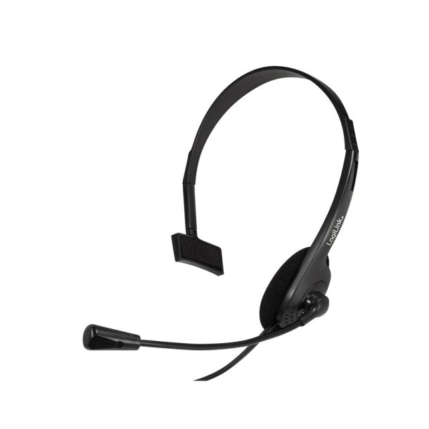 LogiLink Mono headset, 1x 3.5 mm plug, microphone