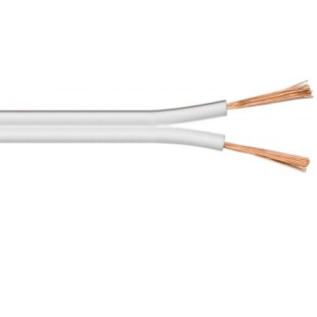 Goobay Hjttalerkabel 100 m - 2 x 0,75 mm2 - Hvid p rulle