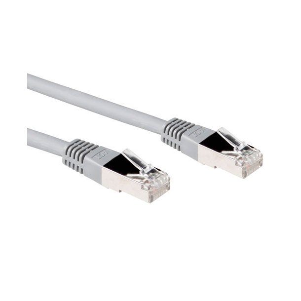 ACT Grey 0.5 meter LSZH U/UTP CAT5E patch cable with RJ45 connectors