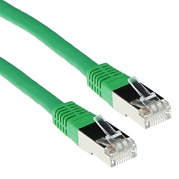 ACT Green 3 meter F/UTP CAT5E patch cable with RJ45 connectors