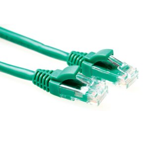 ACT Green 5 meter U/UTP CAT6 patch cable component level with RJ45 connectors