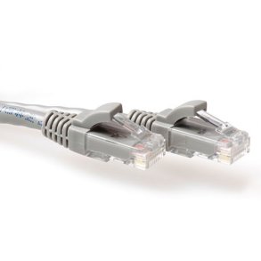 ACT Grey 25 meter U/UTP CAT6 patch cable snagless with RJ45 connectors