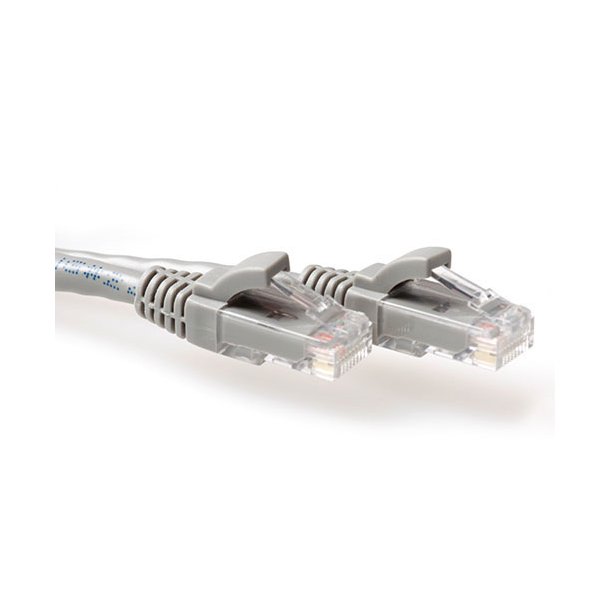 ACT Grey 25 meter U/UTP CAT6 patch cable snagless with RJ45 connectors