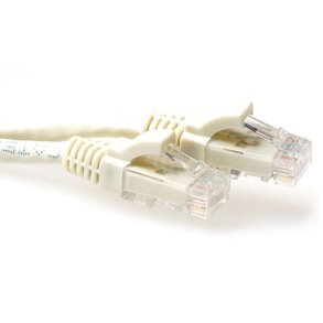 ACT Ivory 25 meter U/UTP CAT6 patch cable snagless with RJ45 connectors