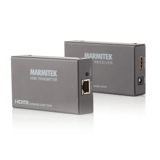 Marmitek HDMI extender - over 1 CAT 5e/6 cable or network (IP/LAN) - Full HD - 100-120m - additional receivers