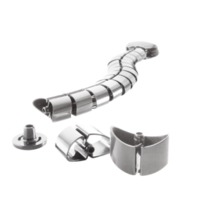 Flexible cable channel for desktops, 720 x 75 mm (15 joints)