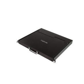 LogiLink LCD KVM console, VGA/USB, low installation depth, 1 U