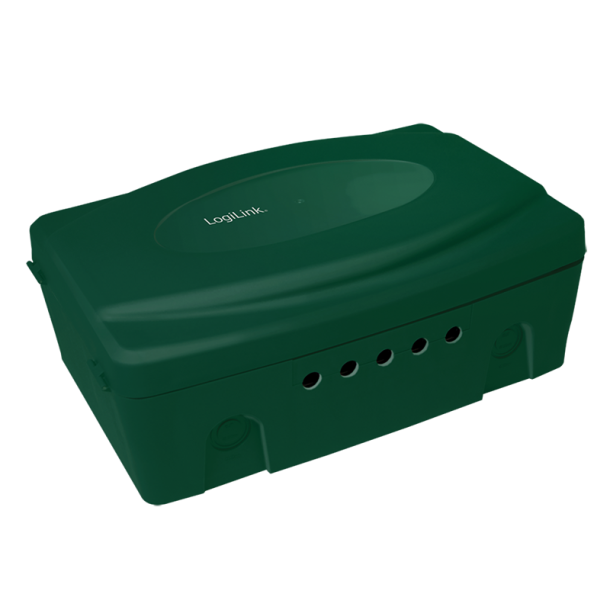 Cable protection box, outdoor, green