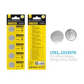 OnePlus LT61 Knapcelle batteri  - 3V, CR2025 - 5 pack
