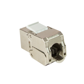 Cat.6A Keystone Jack STP AWG 22-24, toolless, 16.8 mm width, EC verified