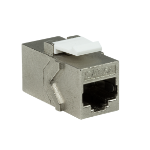 Cat.6A Keystone Inline Coupler STP, only 14.6 mm width, slim type