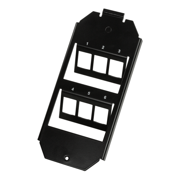 Floor box insert for 2 x 3 keystone modules (165 mm system)