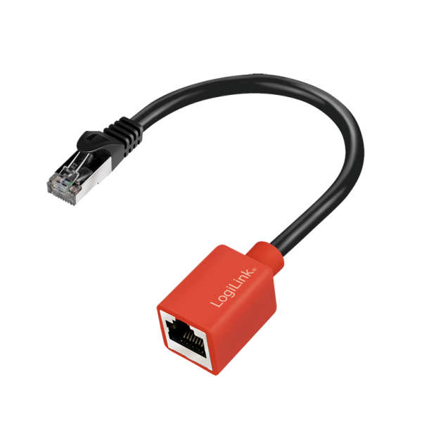 Device protection adapter for RJ45 connectors (break-away adapter)