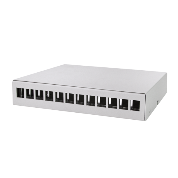 Consolidation point box 12-port, desk/wall/rail mounting