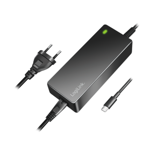 LogiLink Universal power supply for notebooks, USB-C-connection (male), 100 W, black